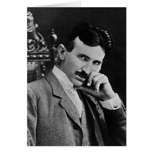 Portrait of Nikola Tesla Cards (Front)