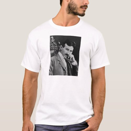 Portrait of Nikola Tesla T_Shirt