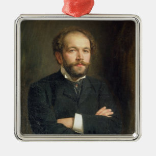 Portrait of Nikolai Karlovich Medtner  1906 Metal Ornament