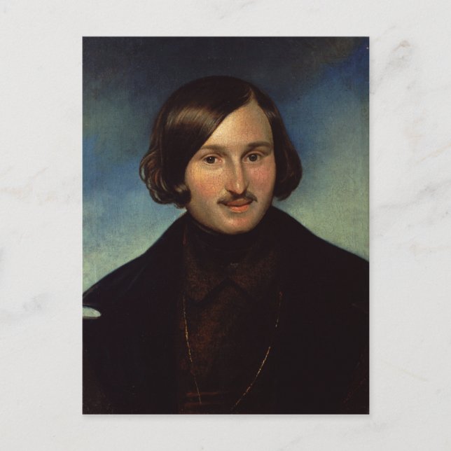 Portrait of Nikolay Gogol, 1841 Postcard (Front)