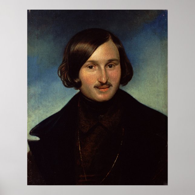 Portrait of Nikolay Gogol, 1841 Poster (Front)
