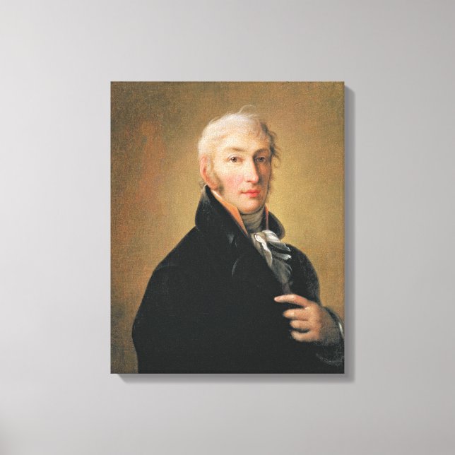 Portrait of Nikolay Mikhaylovich Karamzin , 1805 Canvas Print (Front)