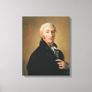 Portrait of Nikolay Mikhaylovich Karamzin , 1805 Canvas Print