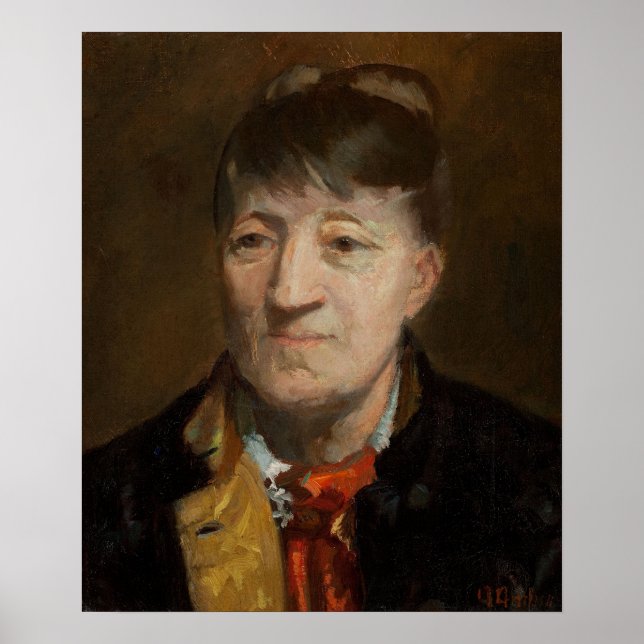 Portrait of Norwegian Painter Kitt Poster (Front)