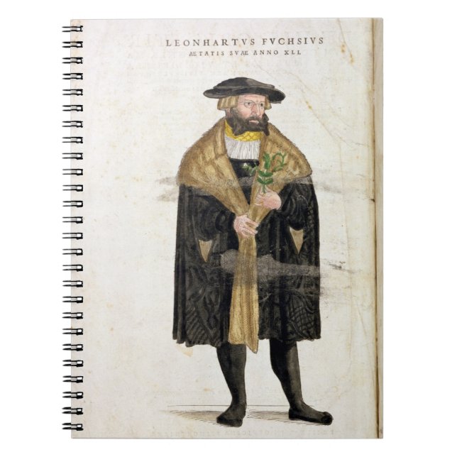 Portrait of of the author age 41, from 'De Histori Notebook (Front)