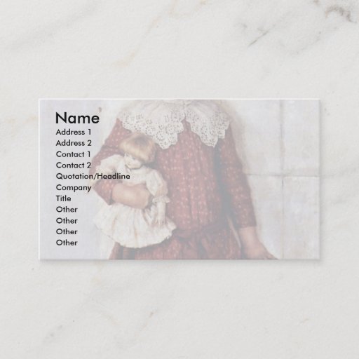 Customizable Portrait Of Olga Surikova Vasilyevna The Artist'S Business Card Templates