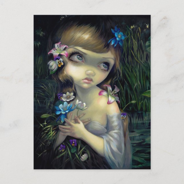"Portrait of Ophelia" Postcard (Front)
