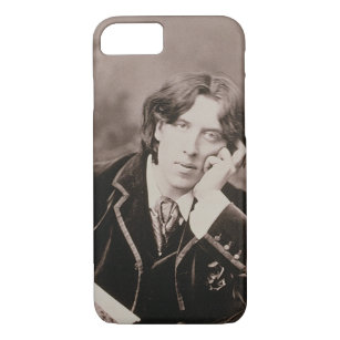Portrait of Oscar Wilde (1854-1900), 1882 (b/w pho iPhone 8/7 Case