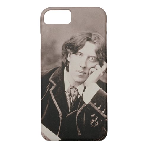 Portrait of Oscar Wilde 1854_1900 1882 bw pho iPhone 87 Case