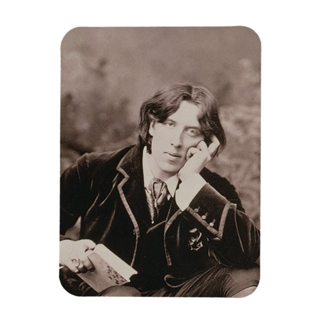 Portrait of Oscar Wilde (1854-1900), 1882 (b/w pho Magnet (Vertical)