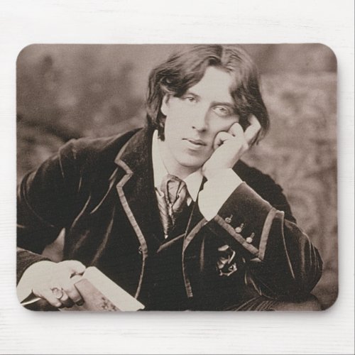Portrait of Oscar Wilde 1854_1900 1882 bw pho Mouse Pad