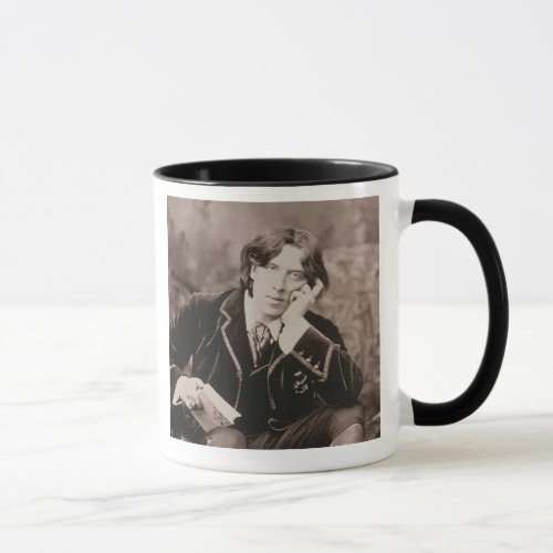 Portrait of Oscar Wilde 1854_1900 1882 bw pho Mug