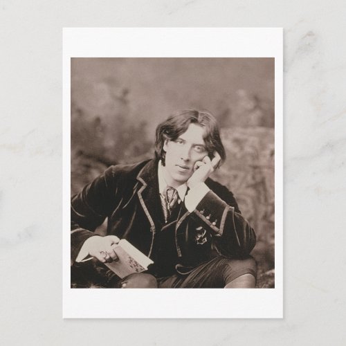 Portrait of Oscar Wilde 1854_1900 1882 bw pho Postcard