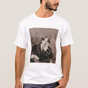 Portrait of Oscar Wilde (1854-1900), 1882 (b/w pho T-Shirt