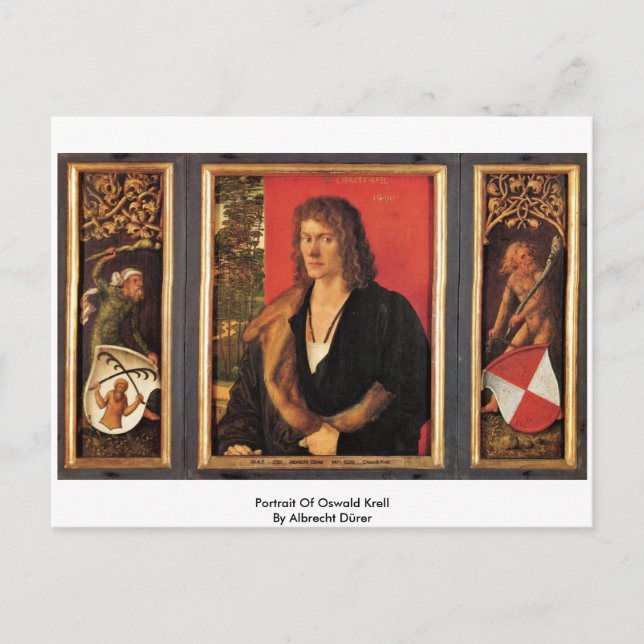 Portrait Of Oswald Krell By Albrecht Dürer Postcard (Front)