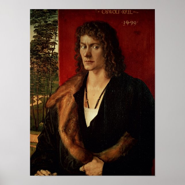 Portrait of Oswolt Krel, 1499 Poster (Front)