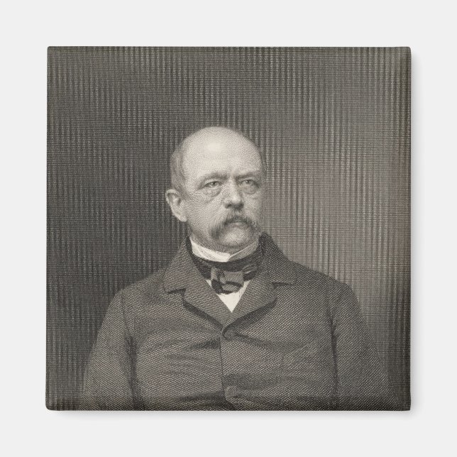 Portrait of Otto von Bismarck Magnet (Front)