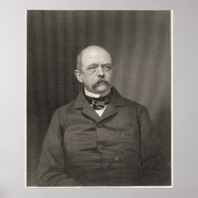 Portrait of Otto von Bismarck Poster (Front)