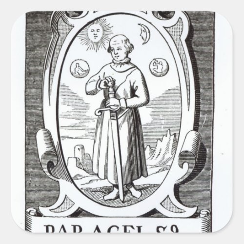 Portrait of Paracelsus Square Sticker