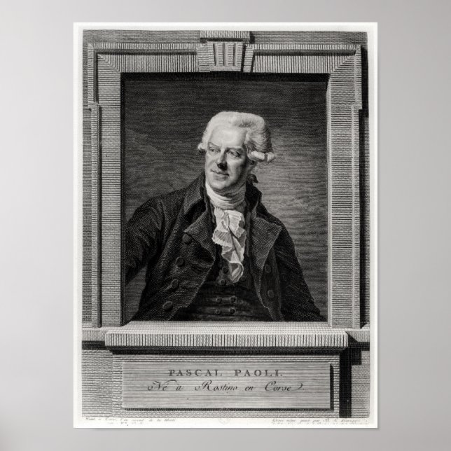Portrait of Pascal Paoli Poster (Front)