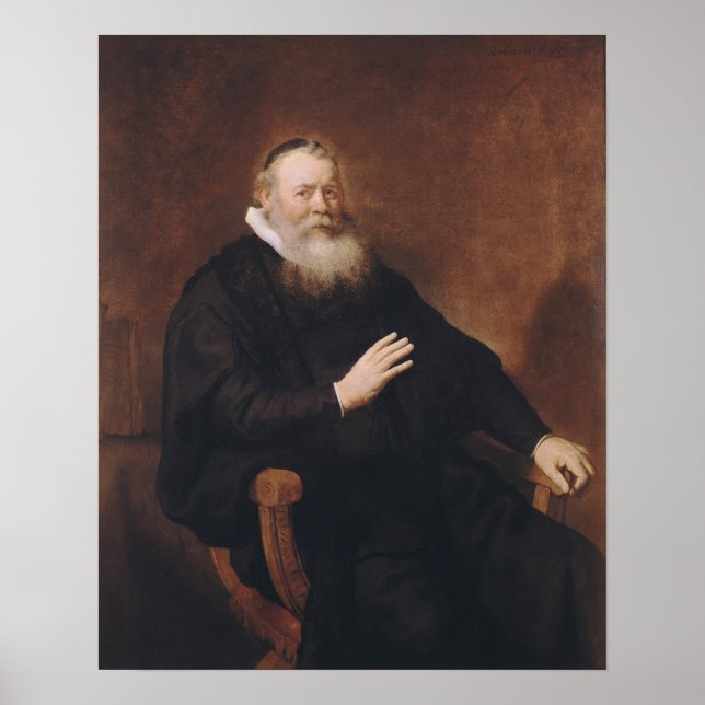 Portrait of Pastor Eleazer Swalmius, 1637-42 Poster (Front)