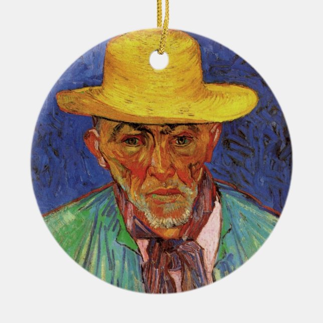Portrait of Patience Escalier by Vincent van Gogh Ceramic Ornament (Front)