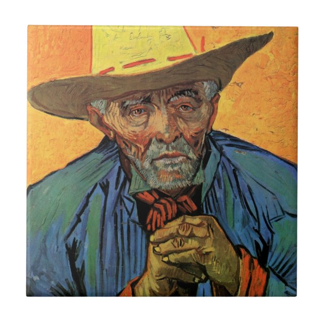 Portrait of Patience Escalier by Vincent van Gogh Ceramic Tile (Front)