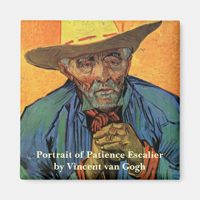 Portrait of Patience Escalier by Vincent van Gogh Magnet (Front)