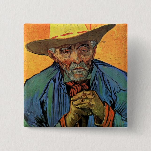 Portrait of Patience Escalier by Vincent van Gogh Pinback Button (Front)