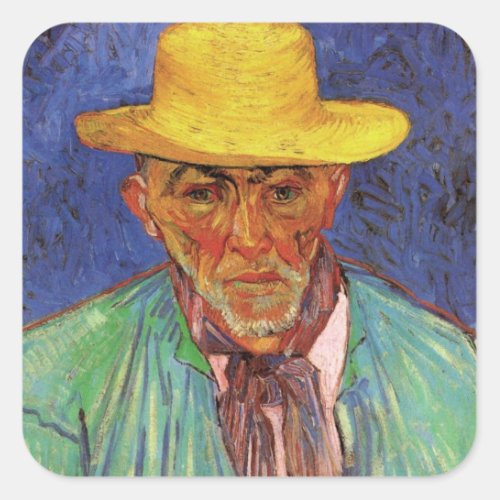 Portrait of Patience Escalier by Vincent van Gogh Square Sticker