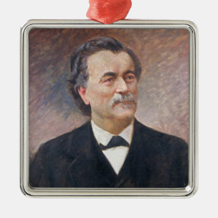 Portrait of Paul Bert Metal Ornament