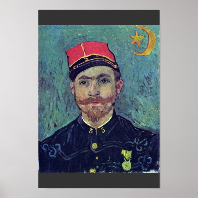 Portrait Of Paul-Eugène Milliet Second Lieutenant Poster (Front)