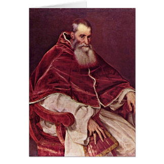 Portrait Of Paul Iii. By Titian Cards