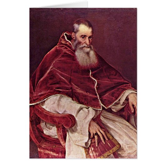 Portrait Of Paul Iii. By Titian Cards (Front)