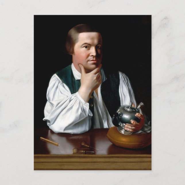 Portrait of Paul Revere Postcard (Front)