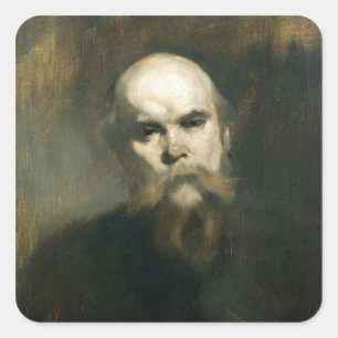 Portrait of Paul Verlaine 1890 Square Sticker