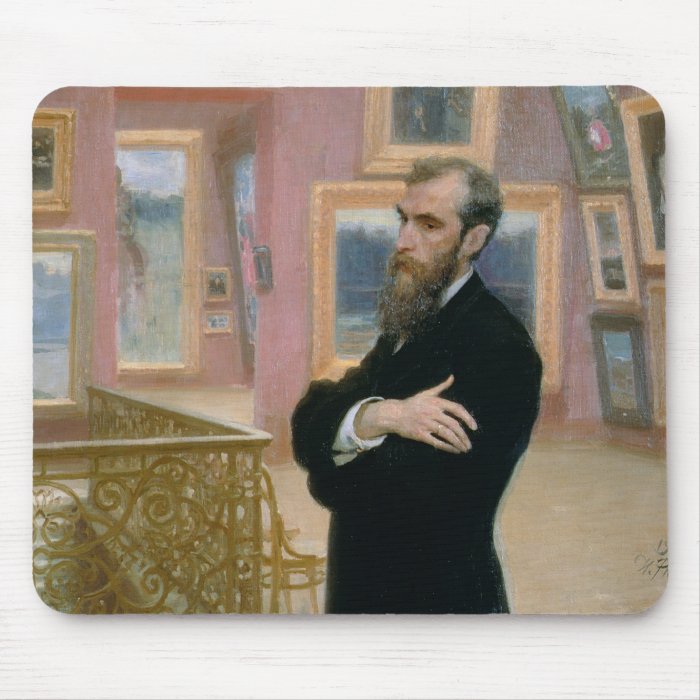Portrait of Pavel Tretyakov  in the Gallery Mouse Pad