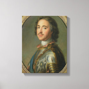 Portrait of Peter the Great Canvas Print