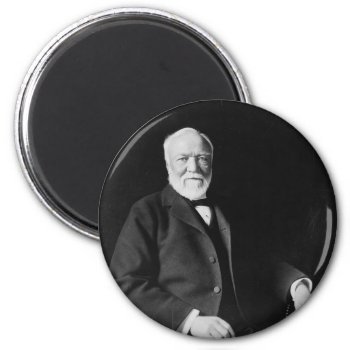 Portrait Of Philanthropist Andrew Carnegie Magnet by allphotos at Zazzle