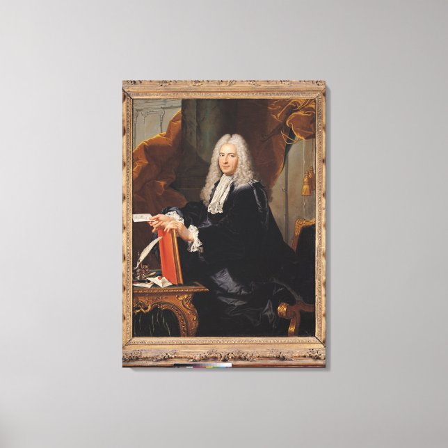 Portrait of Philibert Orry Canvas Print (Front)