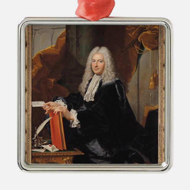 Portrait of Philibert Orry Metal Ornament (Front)