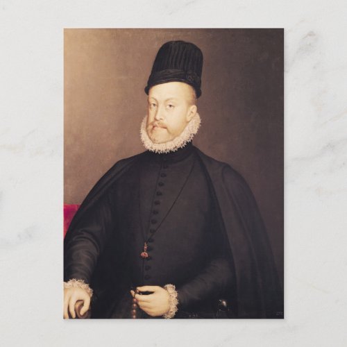 Portrait of Philip II  c1580 Postcard
