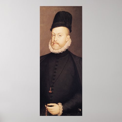 Portrait of Philip II  c1580 Poster
