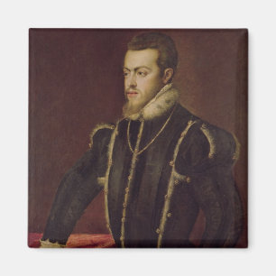 Portrait of Philip II of Spain Magnet