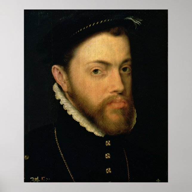 Portrait of Philip II of Spain Poster (Front)
