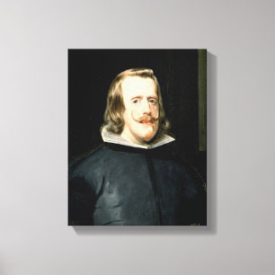 Portrait of Philip IV  in Court Dress, 1655 Canvas Print