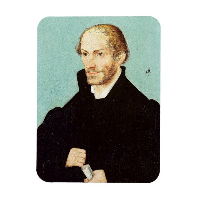 Portrait of Philip Melanchthon, 1537 Magnet (Vertical)