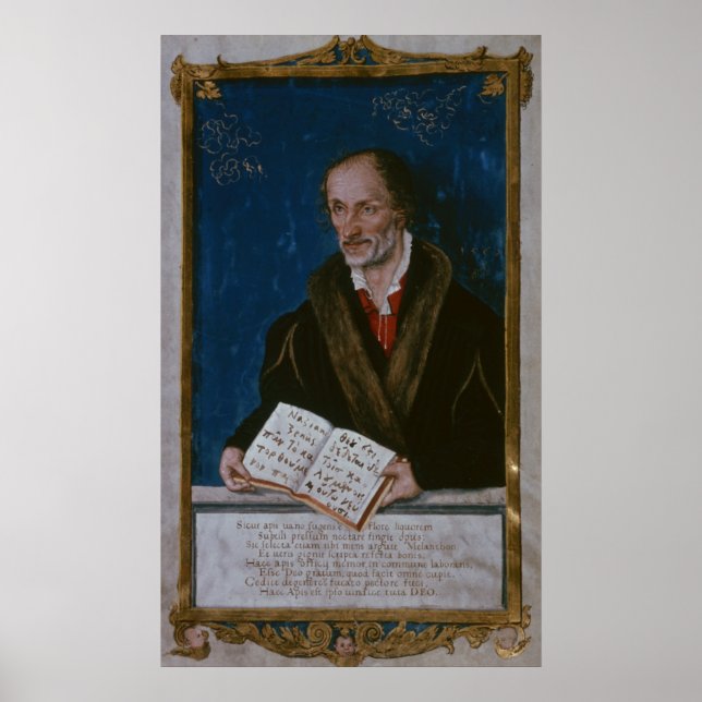 Portrait of Philipp Melanchthon Poster (Front)
