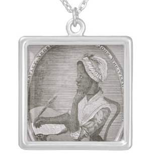Portrait of Phillis Wheatley Silver Plated Necklace