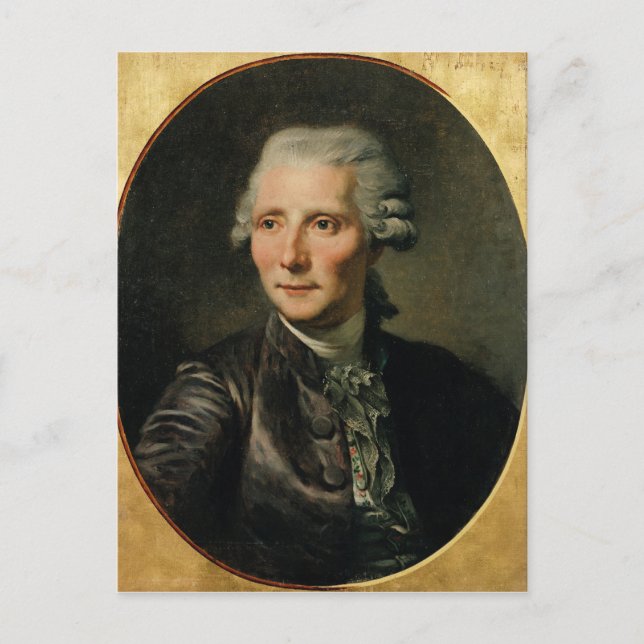 Portrait of Pierre Augustin Caron de Postcard (Front)